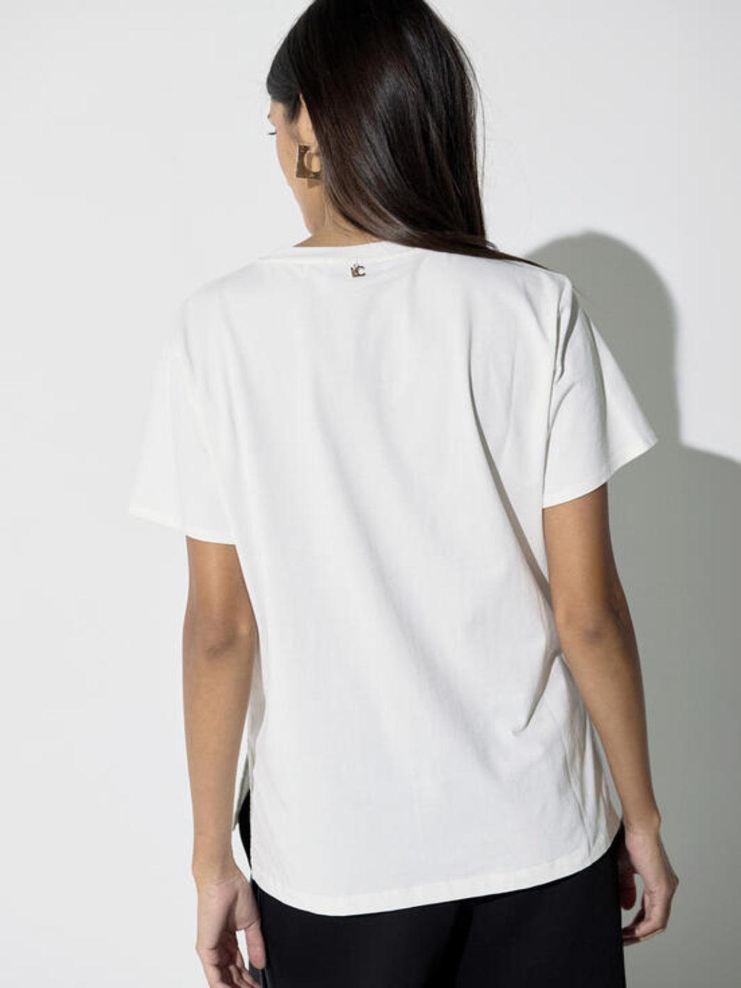 Lola Casademunt Logo T-Shirt In White 2615028-Nicola Ross