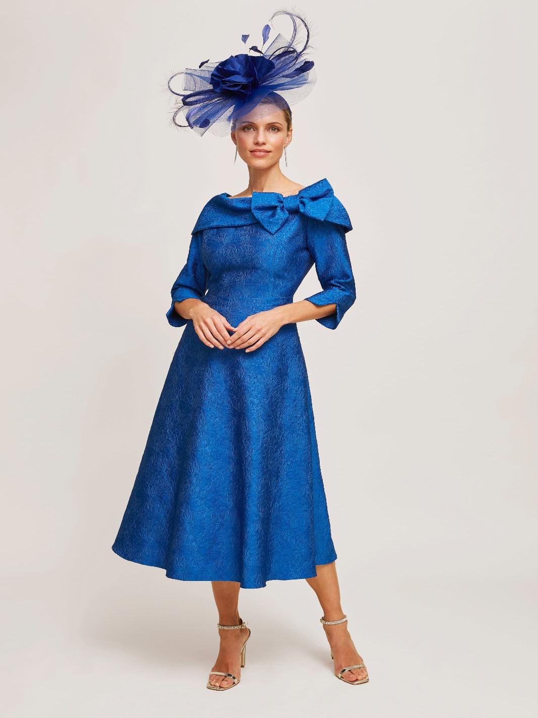 Luis Civit Dress FD807 In Blue-Mother of the bride- mother of the groom -Nicola Ross