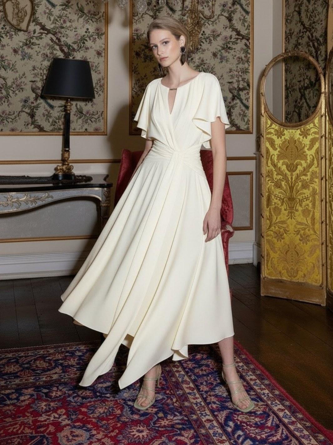 Maisonel Draped Dress ME3003 In Lemonade- Mother of the Bride Summer 2026 Nicola Ross