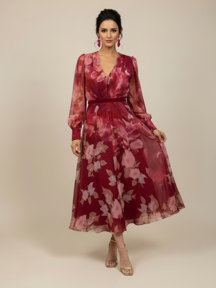 Matilde Canó Floral Dress 4562-Occasion Wear-Guest of the wedding-Nicola Ross