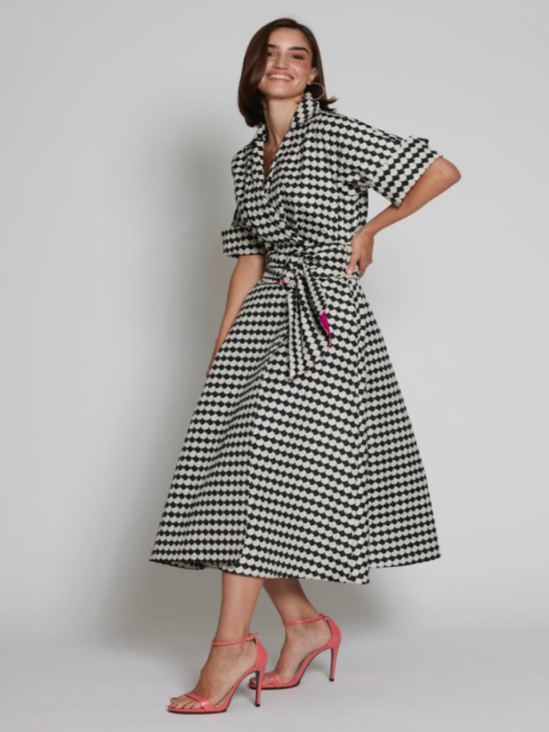 Moskada Dress 6422 In Cream Black