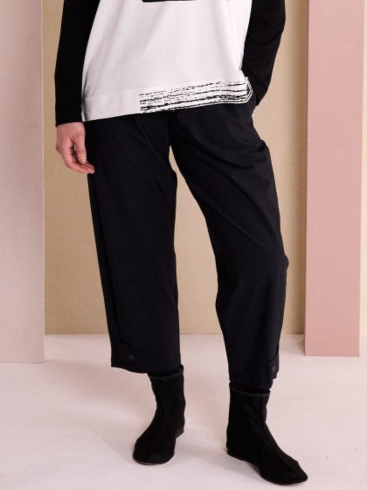 Naya Drawstring Trousers in Black 26116