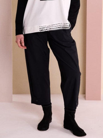 Naya Drawstring Trousers in Black 26116-Nicola Ross