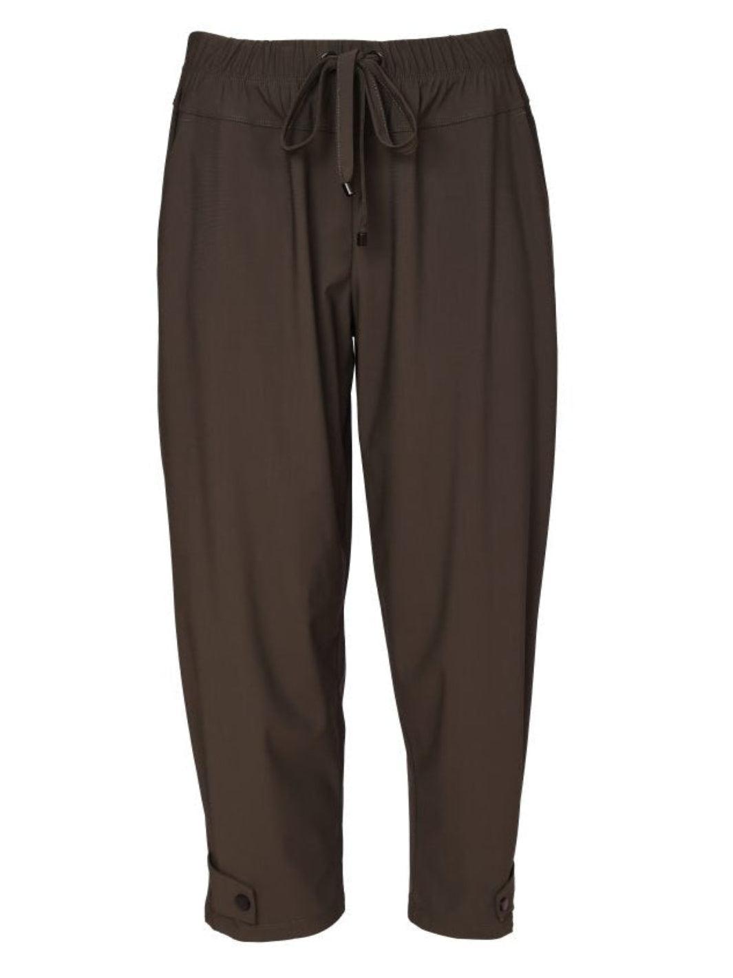 Naya Drawstring Trousers in Thyme 26116-Nicola Ross