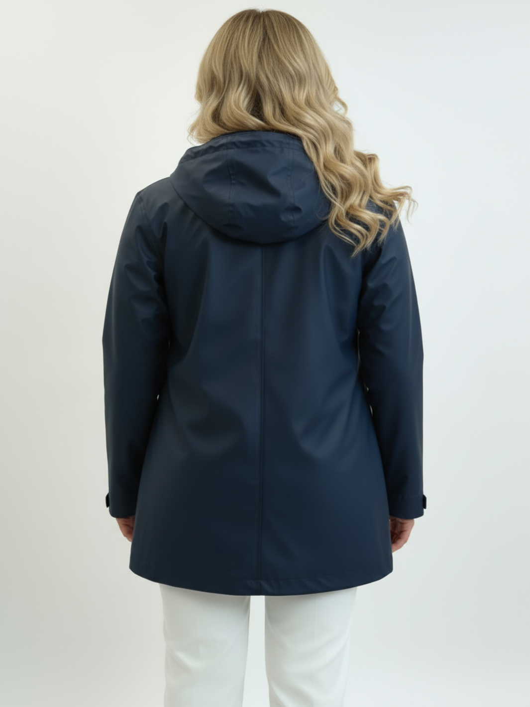 Normann Lightweight Rain Jacket In Navy 4616-69-Nicola Ross
