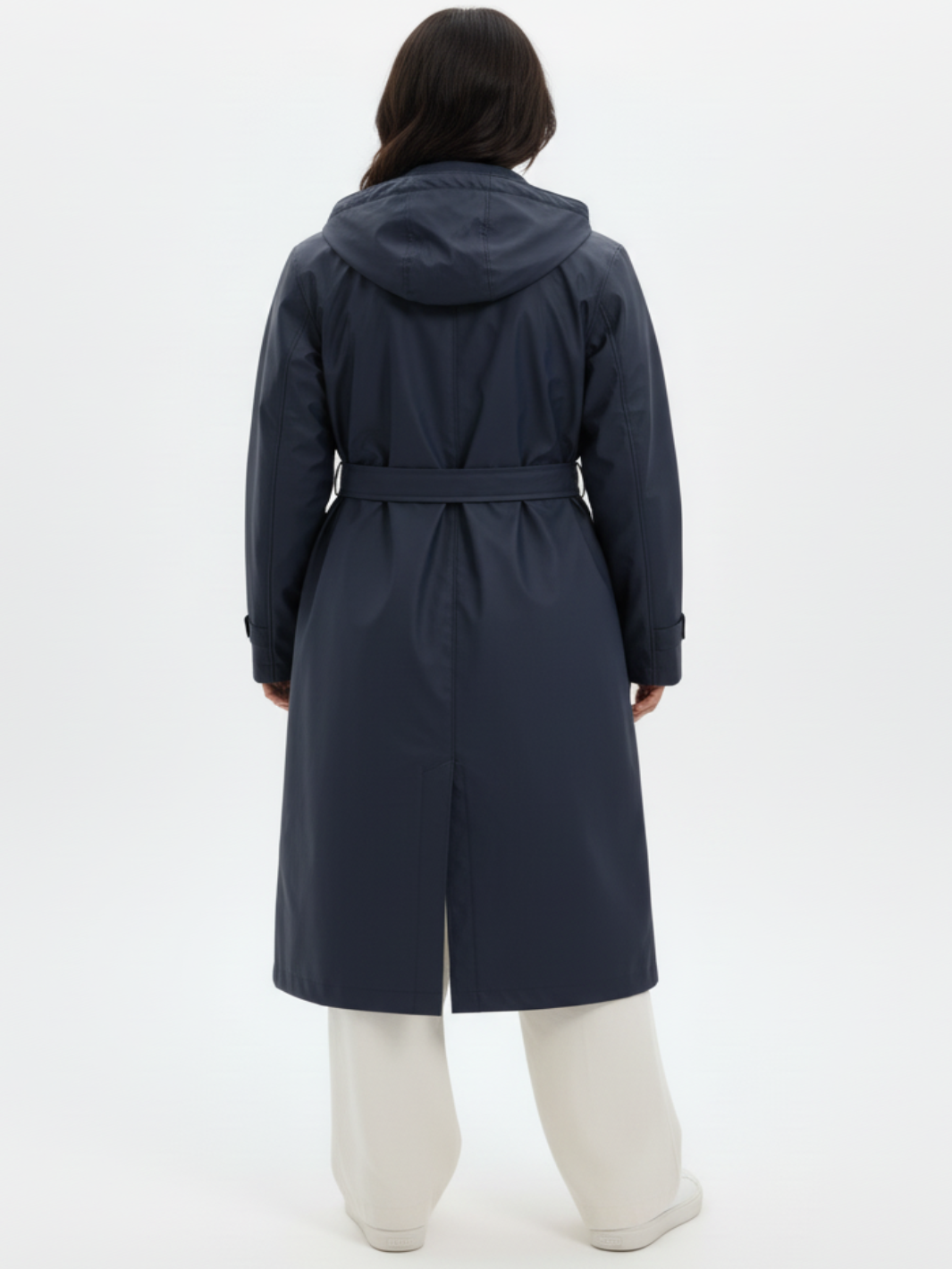 Normann Long Jacket In Navy 4610-69-Nicola Ross