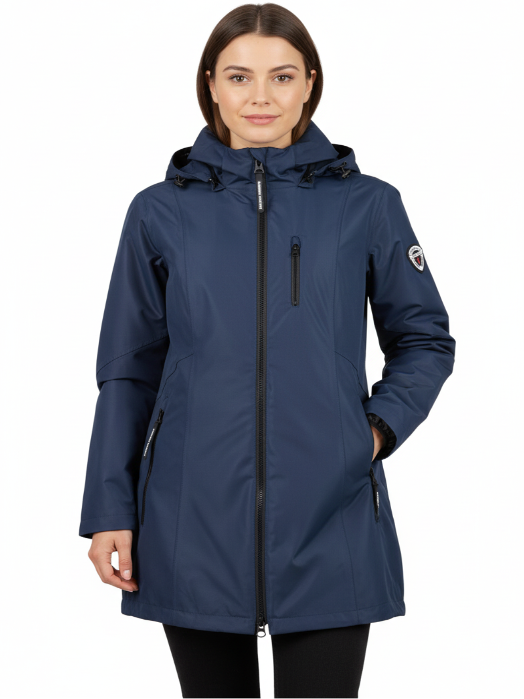 Normann Rain Jacket In Navy 1223-Nicola Ross