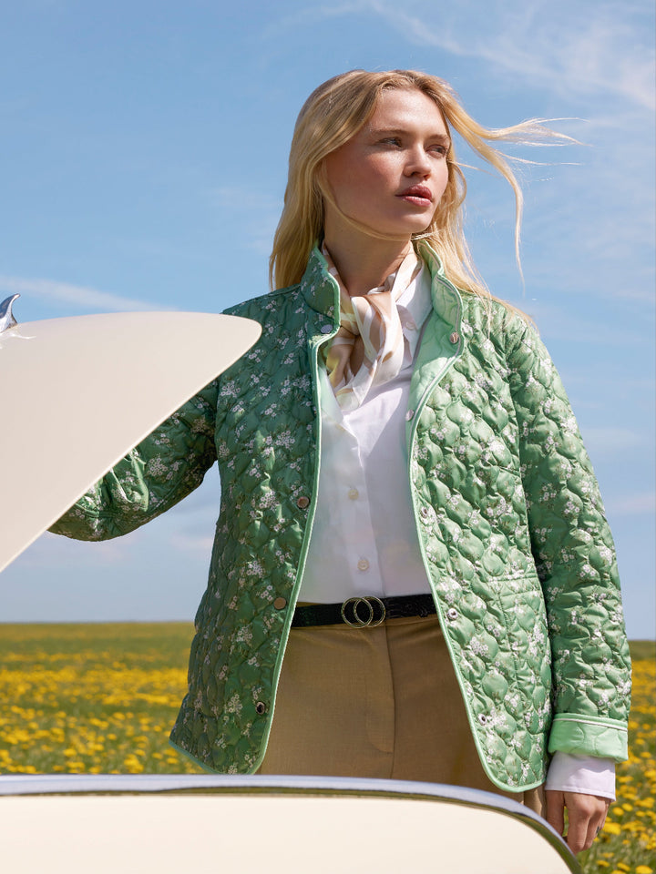 Normann Reversible Jacket In Mint Green 1523-Nicola Ross