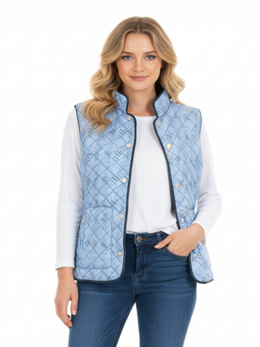 Normann Reversible Waistcoat In Blue 2014-Nicola Ross