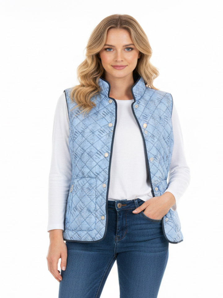 Normann Reversible Waistcoat In Blue 2014-Nicola Ross