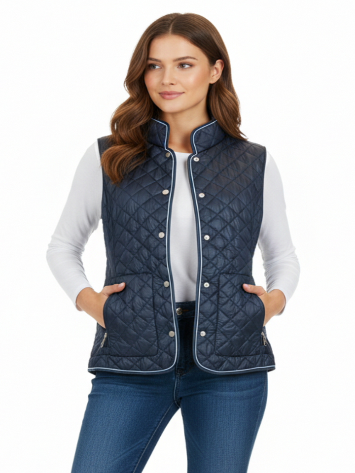 Normann Reversible Waistcoat In Blue 2014-Nicola Ross