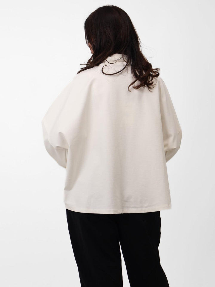 Renee Zip Jacket In Cream-Nicola Ross