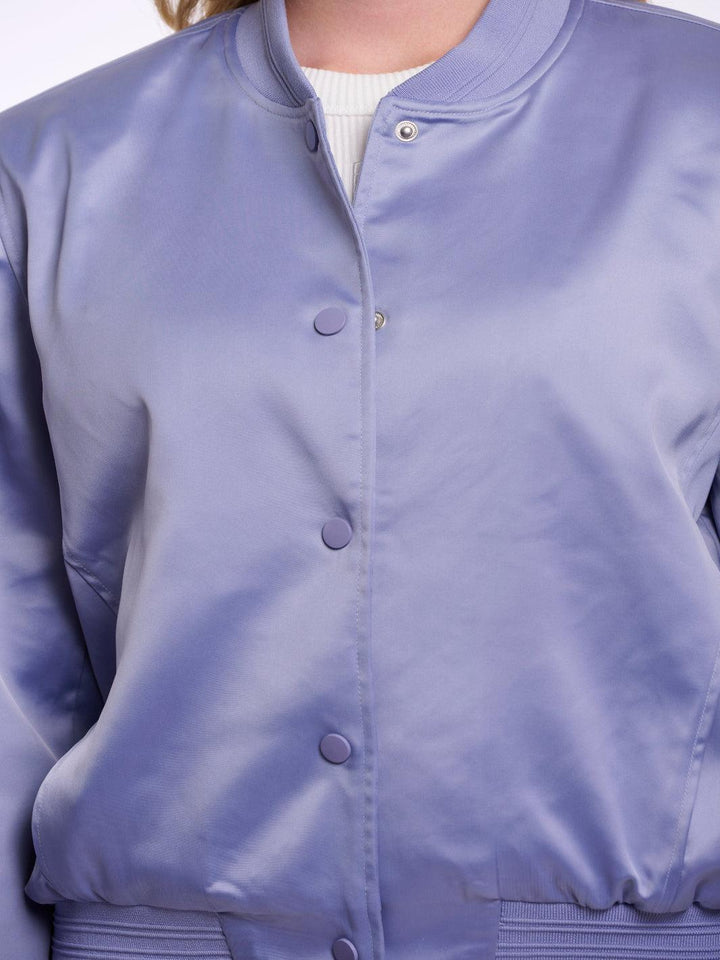 Rino & Pelle Banner Bomber Jacket In Blue-Nicola Ross