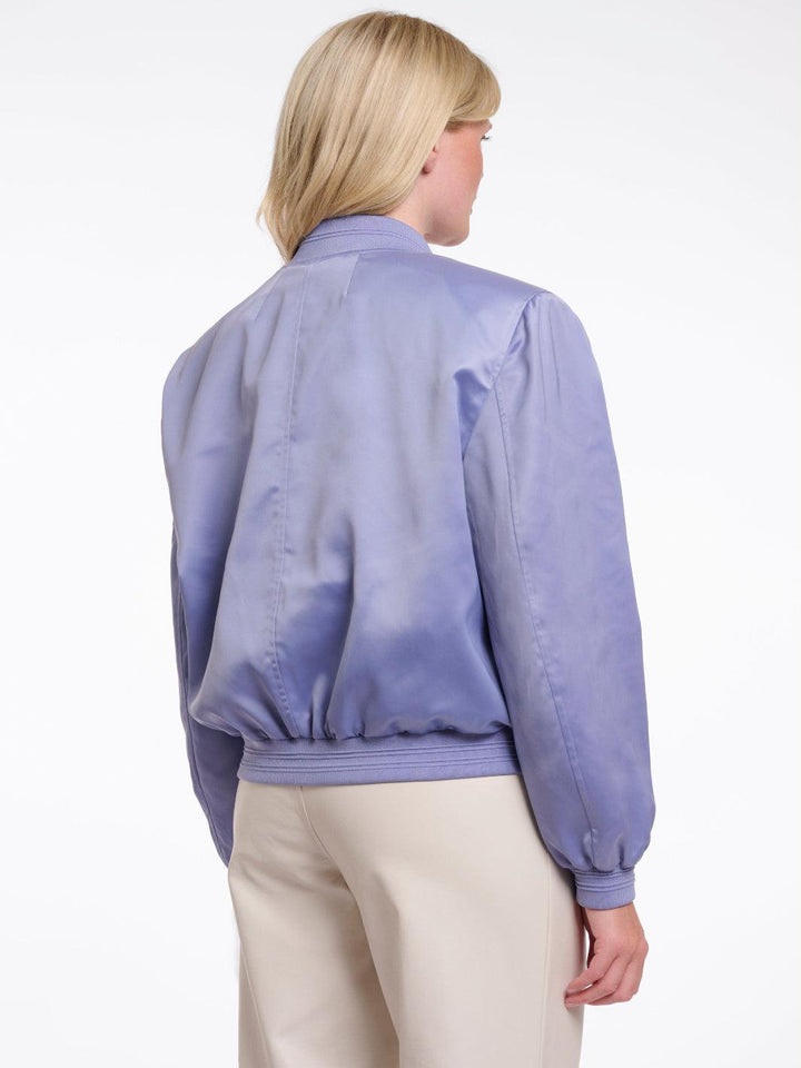 Rino & Pelle Banner Bomber Jacket In Blue-Nicola Ross