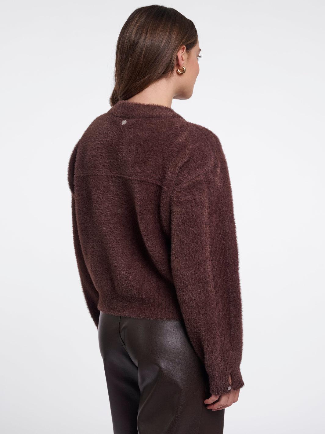Rino & Pelle Bento Cardigan In Coffee Roast-Nicola Ross