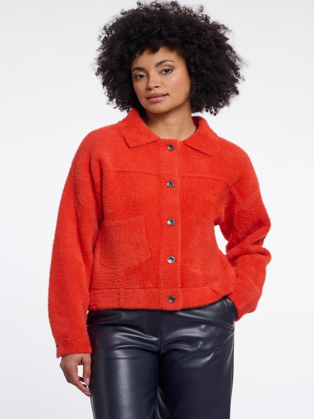 Rino & Pelle Bubbly Jacket In Red-Nicola Ross