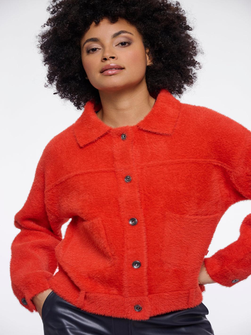 Rino & Pelle Bubbly Jacket In Red-Nicola Ross