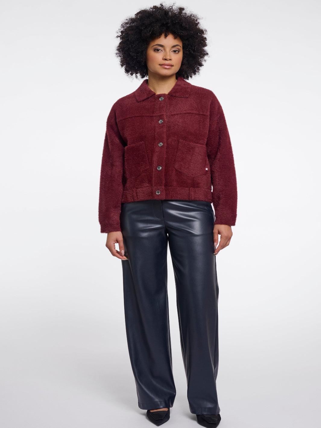 Rino & Pelle Bubbly Jacket In Sangria-Nicola Ross
