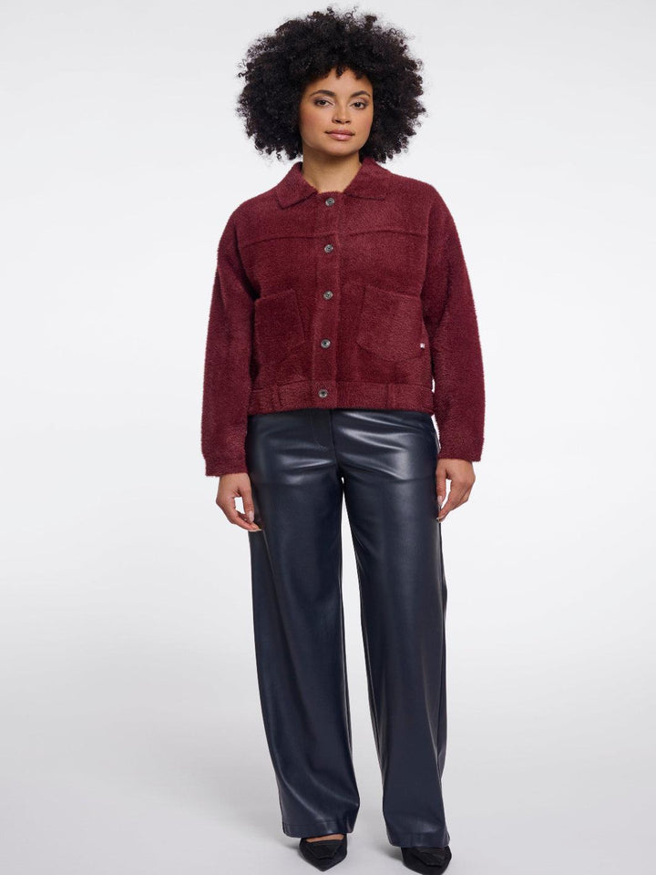 Rino & Pelle Bubbly Jacket In Sangria-Nicola Ross
