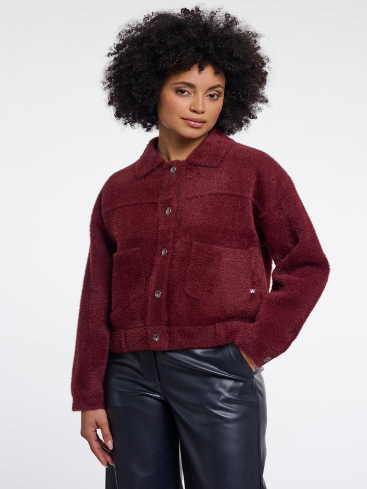 Rino & Pelle Bubbly Jacket In Sangria-Nicola Ross