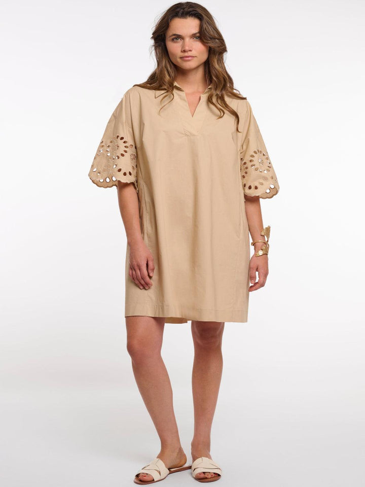 Rino & Pelle Ceylin Mini Dress In Oat-Nicola Ross