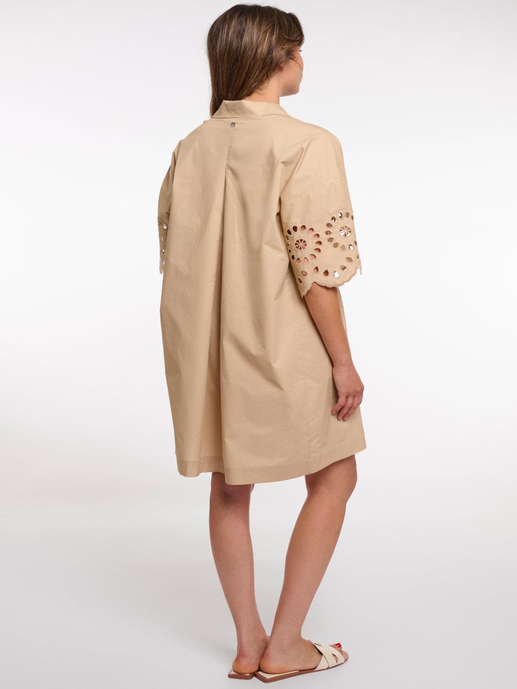 Rino & Pelle Ceylin Mini Dress In Oat-Nicola Ross