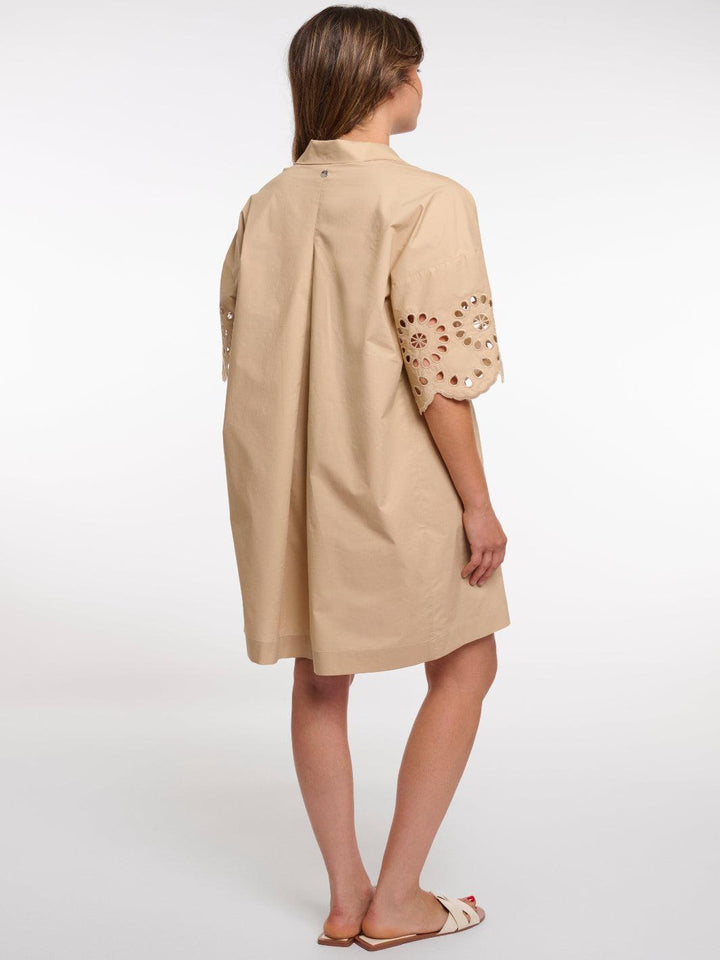 Rino & Pelle Ceylin Mini Dress In Oat-Nicola Ross