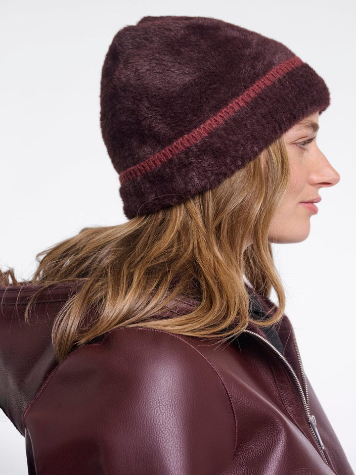 Rino & Pelle Connie Hat In Fudge Sangria-Nicola Ross