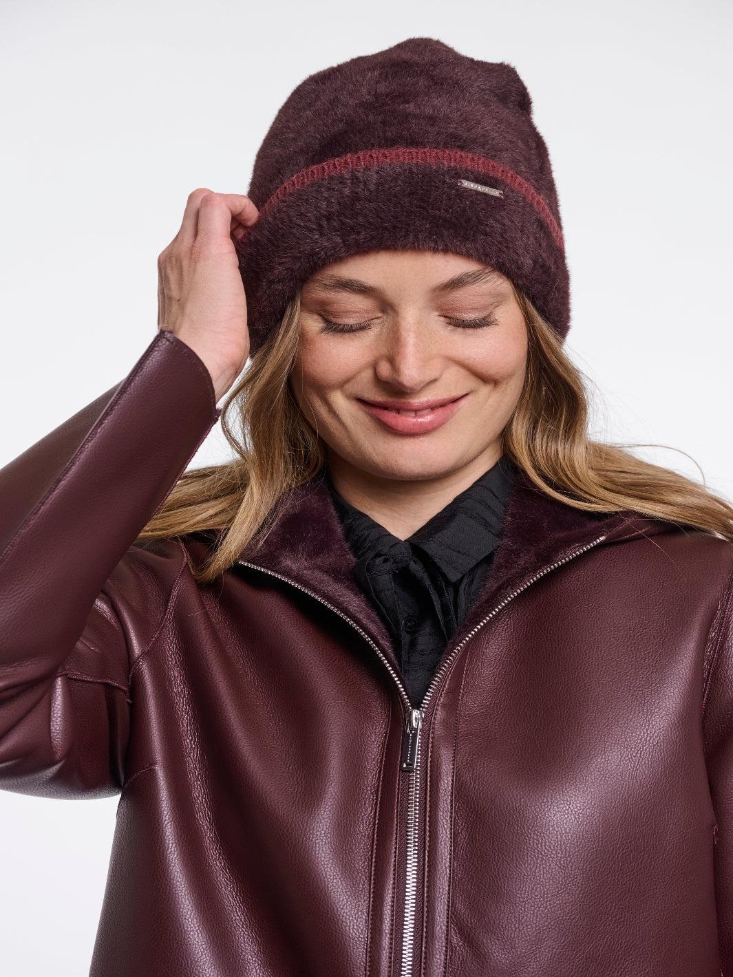Rino & Pelle Connie Hat In Fudge Sangria-Nicola Ross