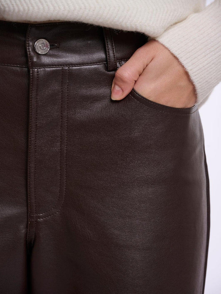 Rino & Pelle Corian Trousers In Dark Brown-Nicola Ross