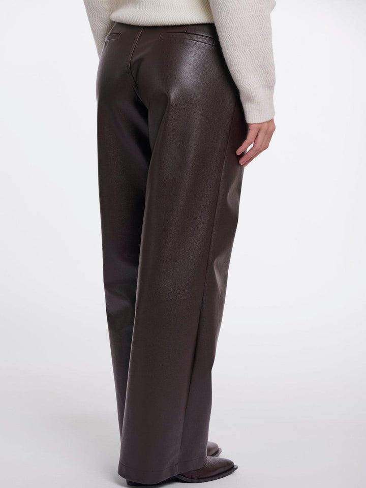 Rino & Pelle Corian Trousers In Dark Brown-Nicola Ross