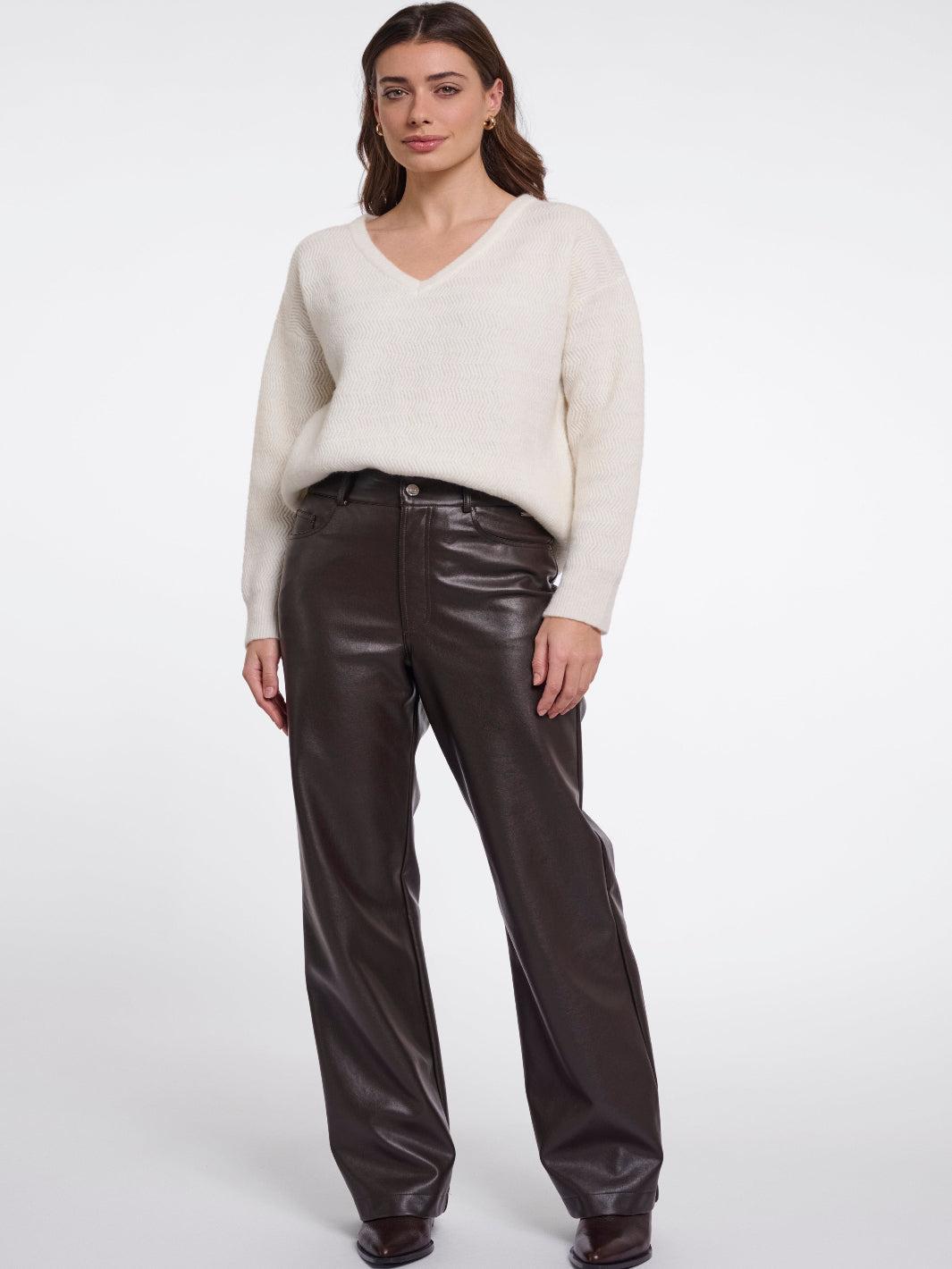 Rino & Pelle Corian Trousers In Dark Brown-Nicola Ross