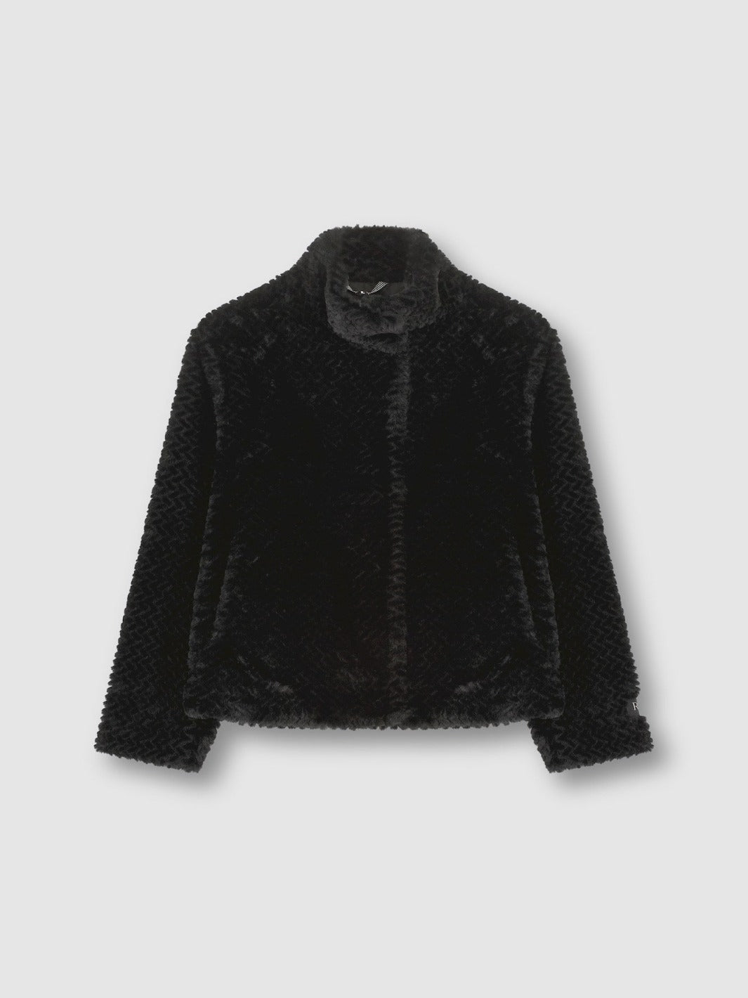 Rino & Pelle Davor Faux Fur Jacket In Black-Nicola Ross