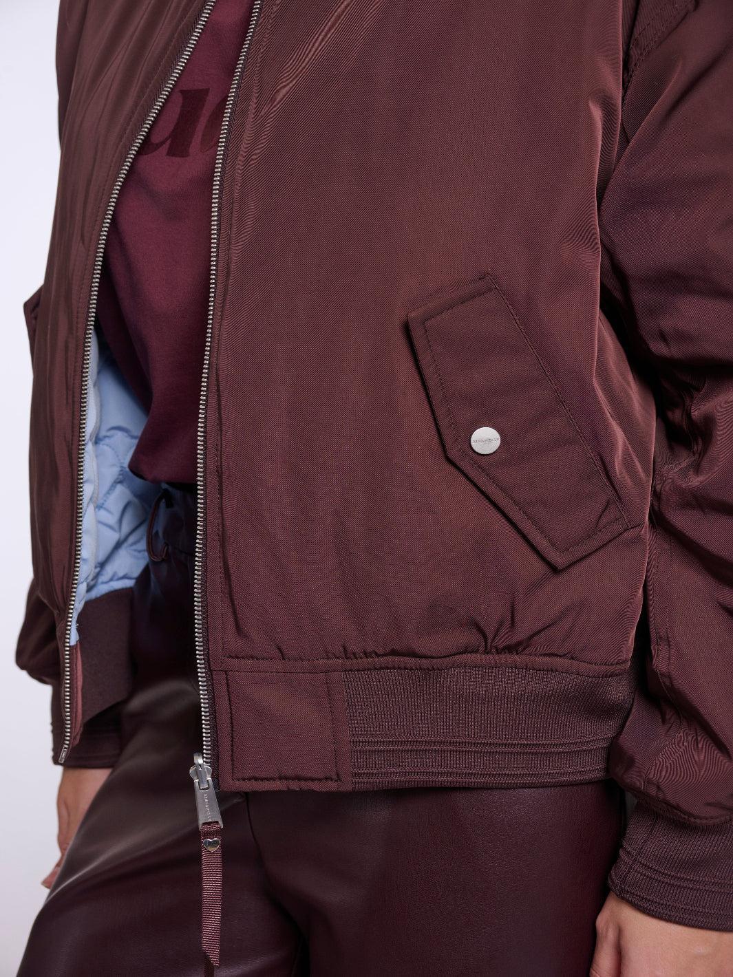 Rino & Pelle Djenna Bomber Jacket In Brown-Nicola Ross