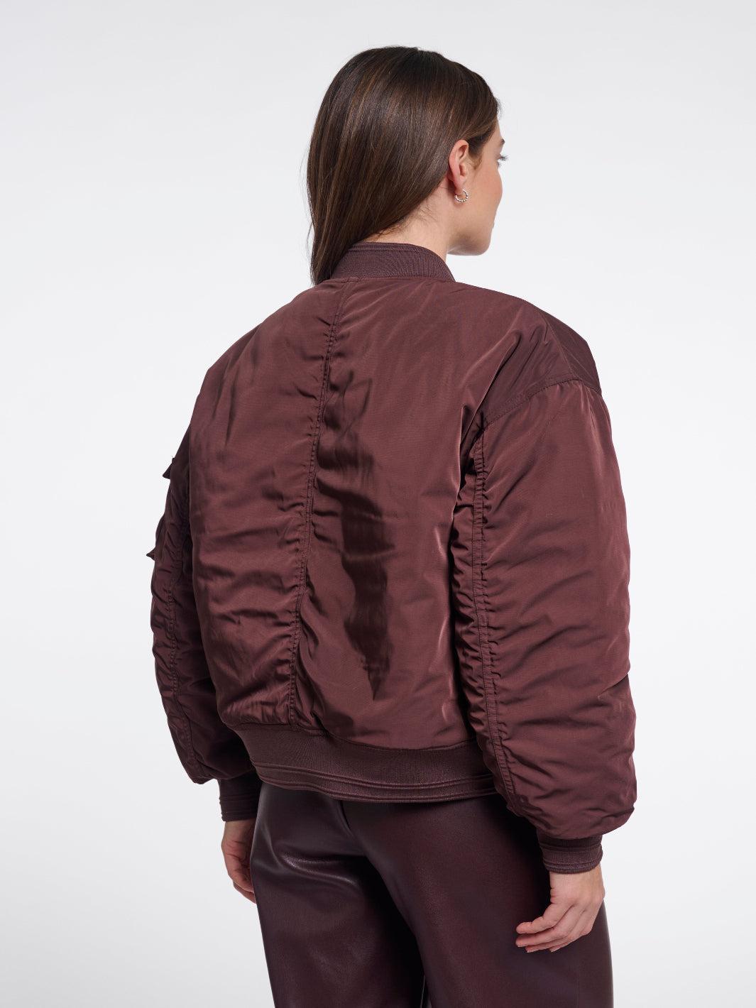 Rino & Pelle Djenna Bomber Jacket In Brown-Nicola Ross