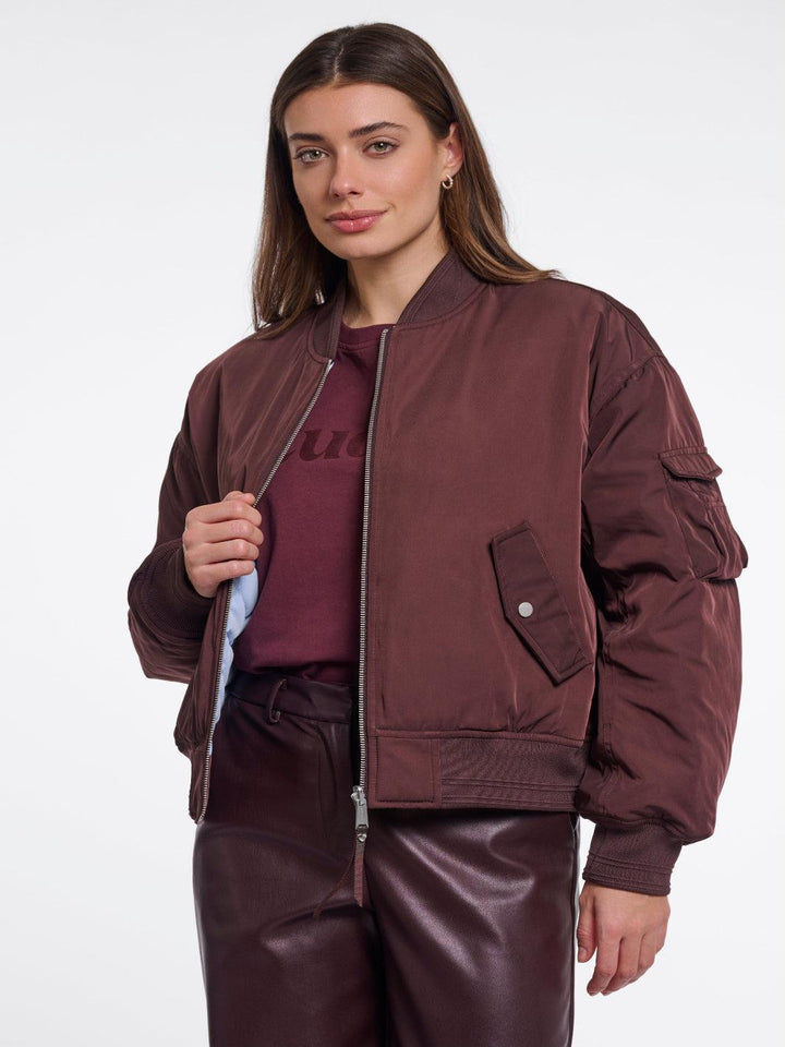 Rino & Pelle Djenna Bomber Jacket In Brown-Nicola Ross