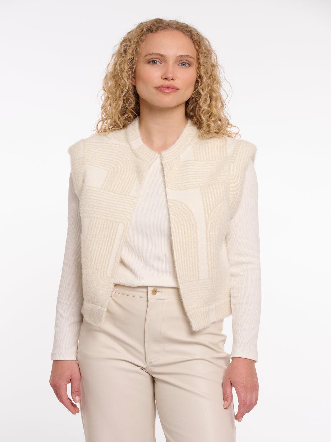 Rino & Pelle Elona Waistcoat In Birch Print-Nicola Ross