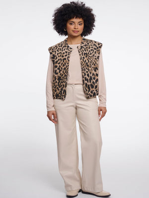 Rino & Pelle Elona Waistcoat In Light Leopard-Nicola Ross