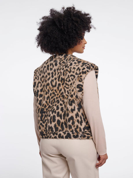Rino & Pelle Elona Waistcoat In Light Leopard-Nicola Ross