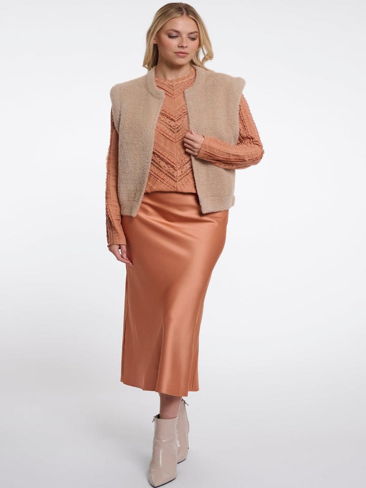 Rino & Pelle Elona Waistcoat In Oat-Nicola Ross