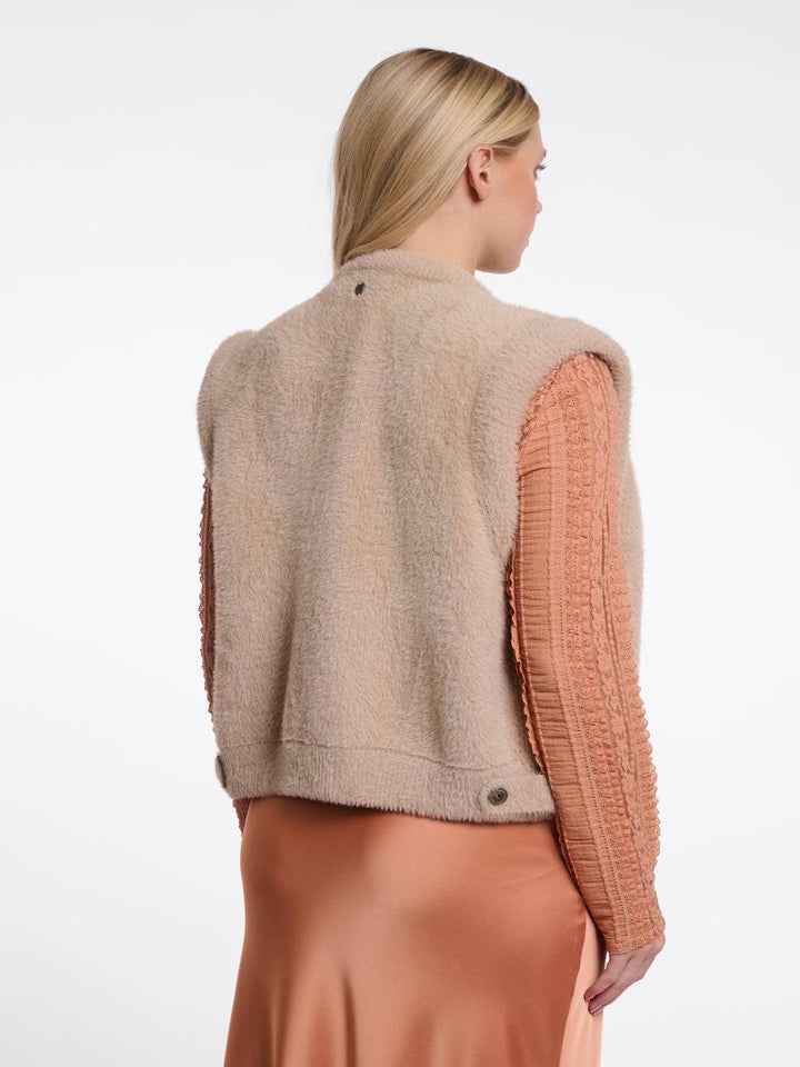 Rino & Pelle Elona Waistcoat In Oat-Nicola Ross