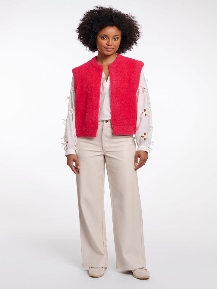 Rino & Pelle Elona Waistcoat In Pink Punch-Nicola Ross
