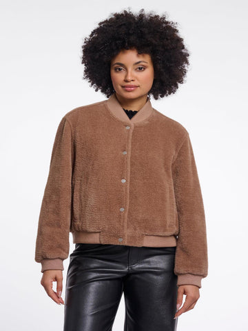 Rino & Pelle Felix Bomber Jacket In Brown-Nicola Ross