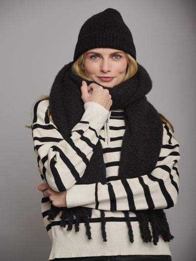 Rino & Pelle Gella Scarf In Black-Nicola Ross