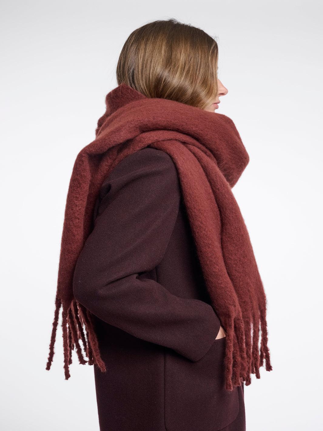 Rino & Pelle Gella Soft Scarf in Sangria-Nicola Ross