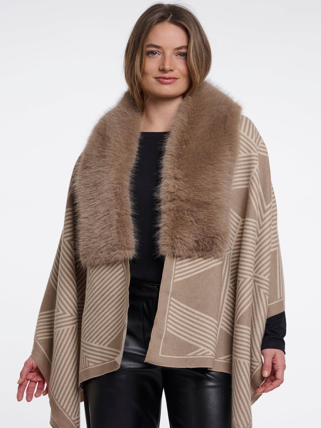 Rino & Pelle Hanley Cape In Birch Toffee-Nicola Ross