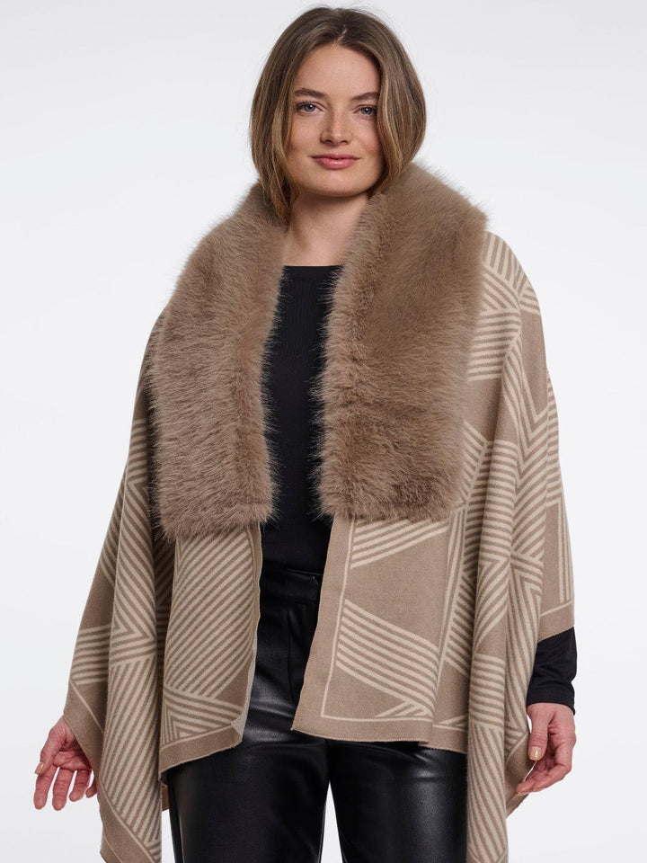 Rino & Pelle Hanley Cape In Birch Toffee-Nicola Ross