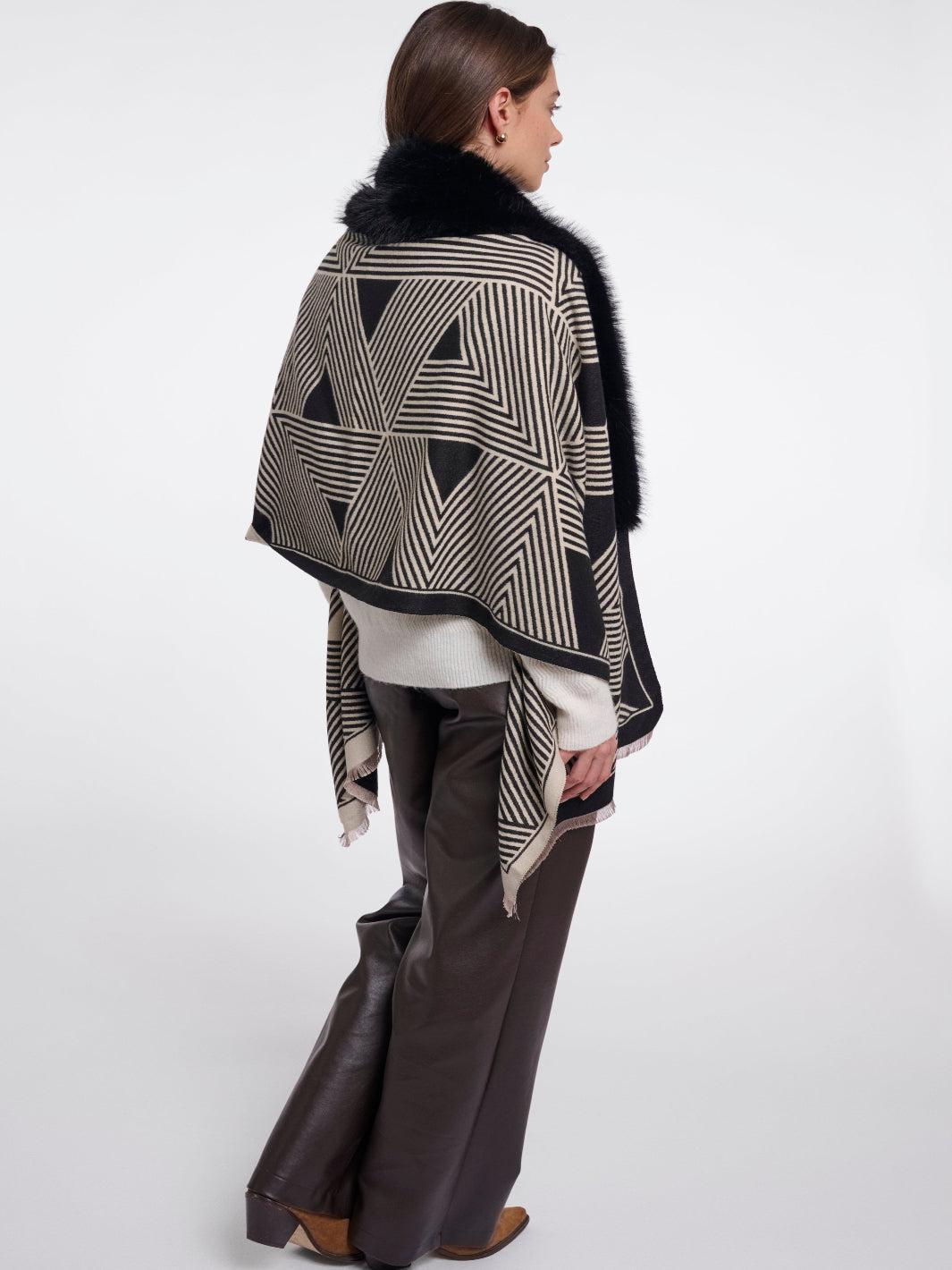 Rino & Pelle Hanley Cape In Black-Nicola Ross