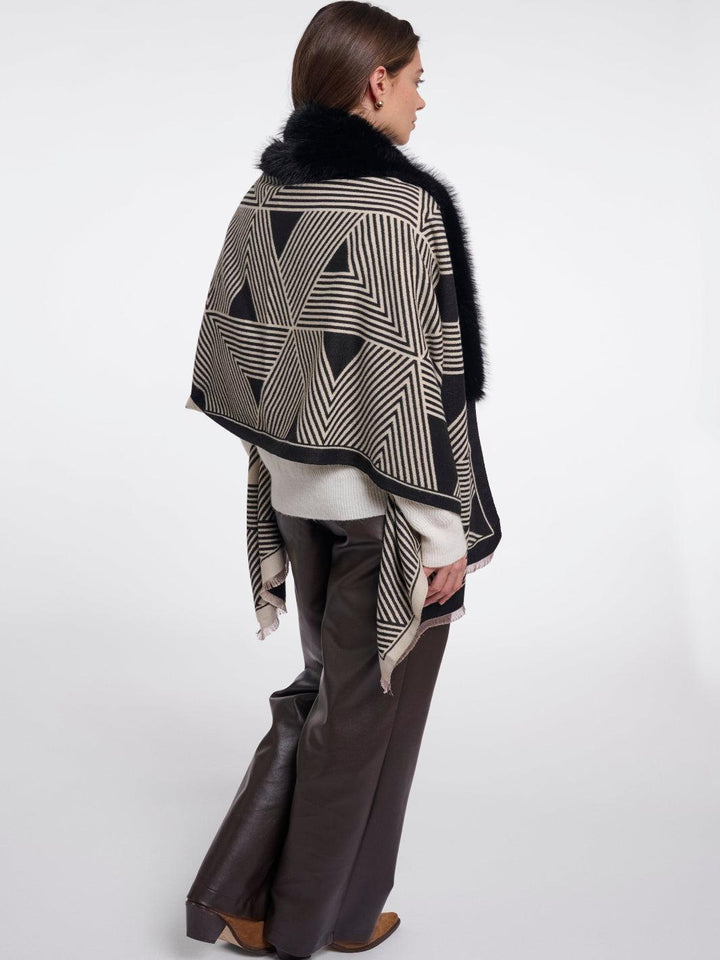 Rino & Pelle Hanley Cape In Black-Nicola Ross