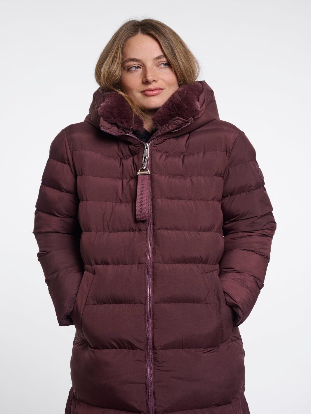 Rino & Pelle Hudson Padded Coat In Fudge-Nicola Ross